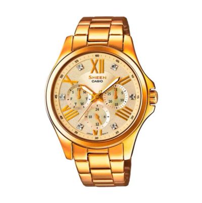 Лот: 23828519. Фото: 1. Женские часы CASIO Sheen SHE-3806GD-9A. Оригинальные наручные часы