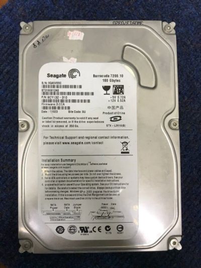 Лот: 11950328. Фото: 1. 160GB Seagate ST3160812 (667477... Жёсткие диски (HDD)