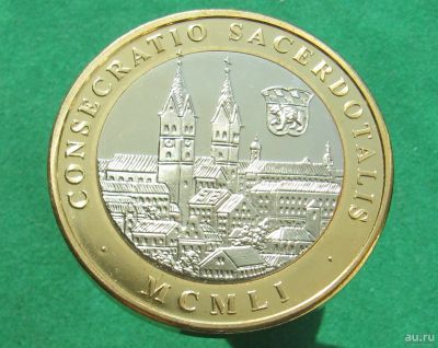 Лот: 13858235. Фото: 1. Монета-медаль. Папа римский Benedictus... Остальные страны