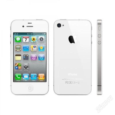 Лот: 1825308. Фото: 1. Apple iPhone 4 8Gb White. Смартфоны