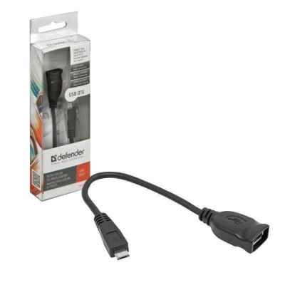 Лот: 20036240. Фото: 1. Переходник OTG microUSB(M)-USB... Шлейфы, кабели, переходники