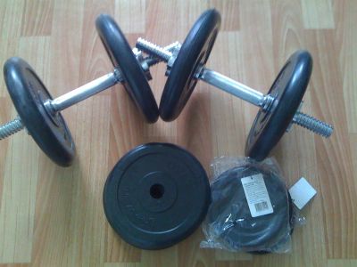 Лот: 3169057. Фото: 1. гантель 2 шт по 20кг каждая. Гантели