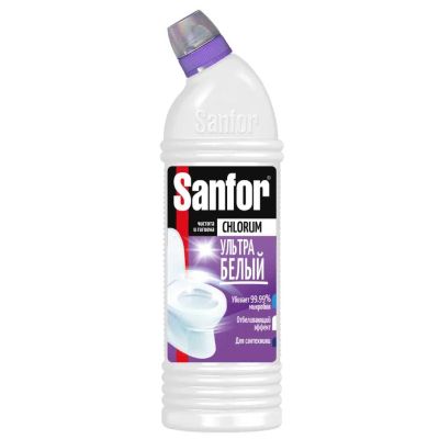 Лот: 24108933. Фото: 1. Средство для унитаза Sanfor, Chlorum... Бытовая химия