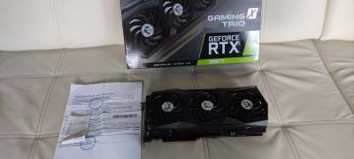 Лот: 19462963. Фото: 1. msi rtx 3060 ti gaming x trio... Видеокарты