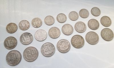 Лот: 16953245. Фото: 1. Погодовка медно-никелевых монет... Россия и СССР 1917-1991 года