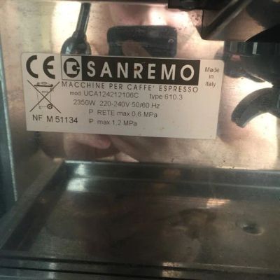 Лот: 7012076. Фото: 1. Кофемашина Sanremo Capri DeLuxe. Пищевое