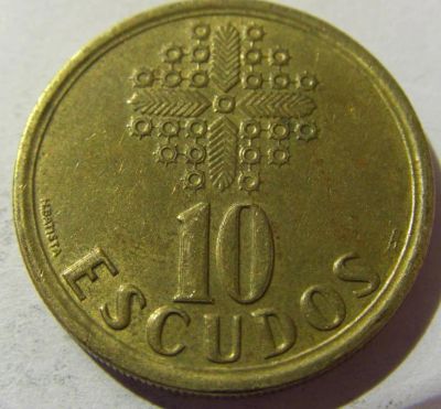 Лот: 3491843. Фото: 1. 10 эскудо Португалия. Европа