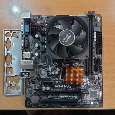 Лот: 17847649. Фото: 1. материнская плата Asrock N68-GS4... Комплекты запчастей