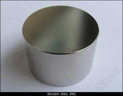 Лот: 2752741. Фото: 1. Неодимовый магнит диск 45х30 мм. Магниты
