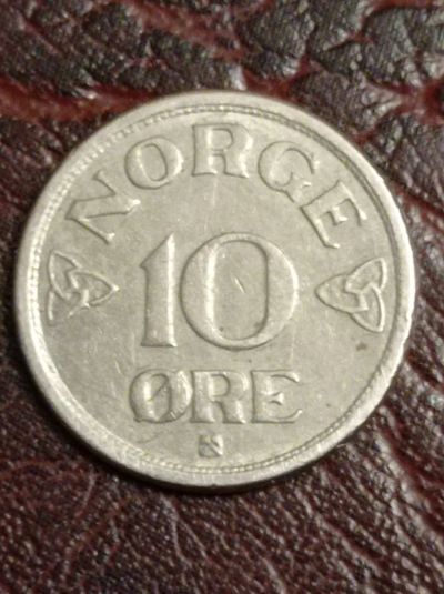 Лот: 18860806. Фото: 1. 10 Оре эре 1956 год. Норвегии. Европа