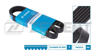 Лот: 21853125. Фото: 1. Kr-7Pk2967 Zekkert Ремень Поликлиновый... Другое (автозапчасти)