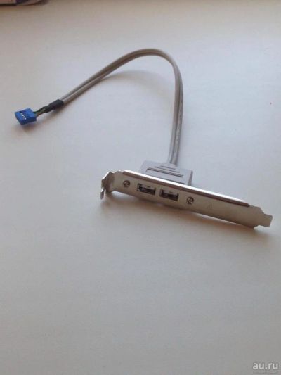 Лот: 11189368. Фото: 1. USB 2.0 планка на заднюю панель. Шлейфы, кабели, переходники