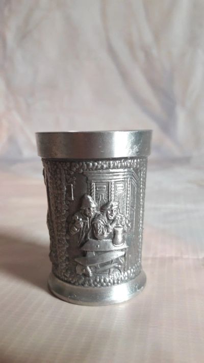 Лот: 15481933. Фото: 1. Рюмка "Виноделие" 1 шт. Zinn-Олово... Предметы интерьера и быта