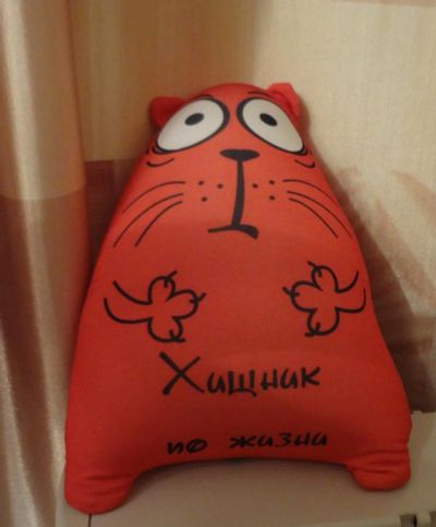 Лот: 5040382. Фото: 1. Кот "Хищник по жизни", игрушка-антистресс... Фигурки, статуэтки