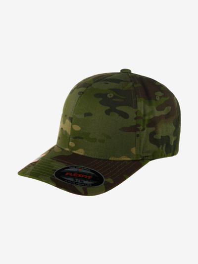 Лот: 24767152. Фото: 1. Бейсболка FLEXFIT 6277MC (оливковый... Другое (спортивная одежда)