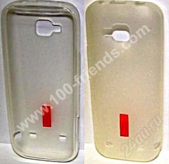 Лот: 1763396. Фото: 1. Кейс Nokia C5 (силикон) (белый... Чехлы, бамперы