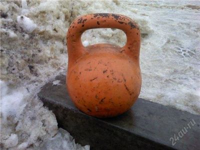 Лот: 1993991. Фото: 1. Гиря (советская) 24 кг. Гири