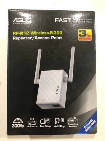 Лот: 15248009. Фото: 1. Asus RP-n12 (Усилитель Wi-Fi сигнала... Другое (сетевые устройства)