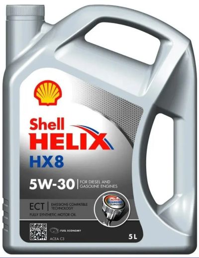 Лот: 20555550. Фото: 1. SHELL HELIX HX8 5w30 SN C3 5 л... Масла, жидкости