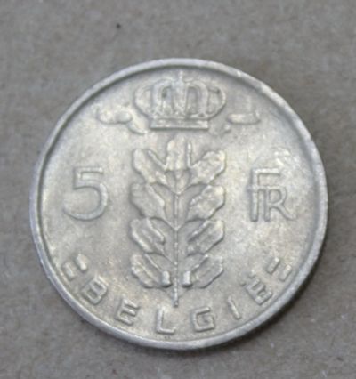 Лот: 23275458. Фото: 1. Бельгия 5 франков 1966 года. Надпись... Европа