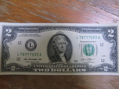 Лот: 15864991. Фото: 1. США 2 доллара 2013 года. 78777593... Америка