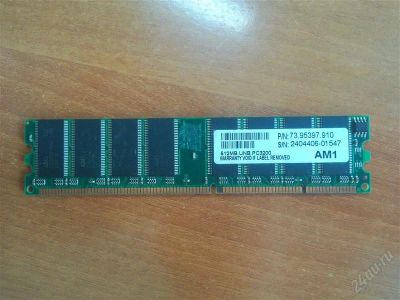 Лот: 2644534. Фото: 1. RAM 512Mb DDR400 PC3200. Оперативная память