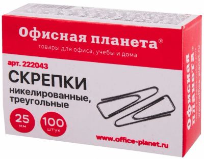 Лот: 20035554. Фото: 1. Скрепки 25мм. Офисная планета... Другое (канцелярские и офисные товары)