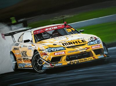 Лот: 25589014. Фото: 1. Картина, Nissan Silvia S15. Картины, рисунки
