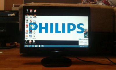 Лот: 8701095. Фото: 1. монитор Philips 192e широкоформатный... ЖК-мониторы