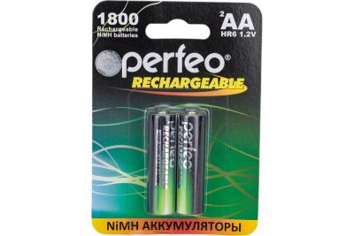 Лот: 21734742. Фото: 1. Аккумулятор Ni-MH AA Perfeo 1800mAh... Батарейки, аккумуляторы, элементы питания