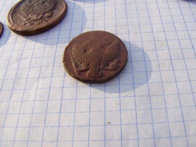 Лот: 8085463. Фото: 1. Хитрая денга 1745 года, с передатировкой... Россия до 1917 года