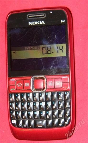 Лот: 1441833. Фото: 1. Nokia E63 Ruby Red. Смартфоны