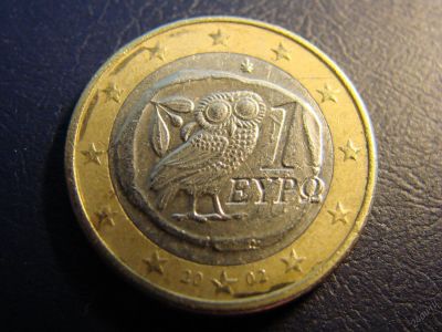 Лот: 5735272. Фото: 1. 1 евро 2002, Греция, квадрадрахма... Европа