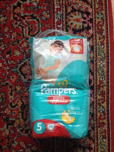 Лот: 13409589. Фото: 1. Подгузники Pampers 5 12-18 кг... Детская гигиена