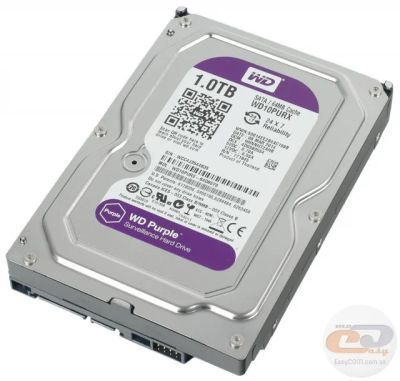 Лот: 11774031. Фото: 1. 1 ТБ Жесткий диск WD Purple (WD10PURX... Жёсткие диски (HDD)