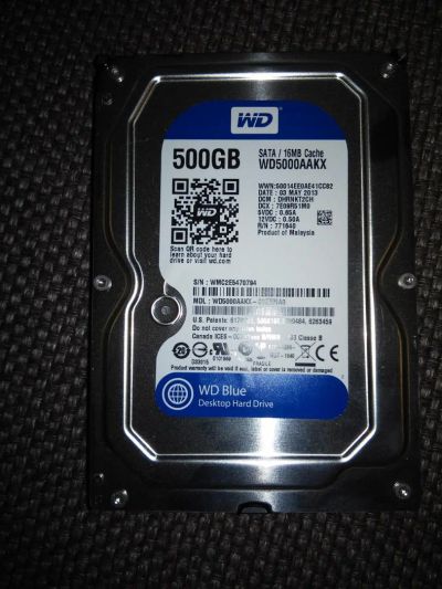 Лот: 5168472. Фото: 1. винчестер WD 500gb. Жёсткие диски (HDD)