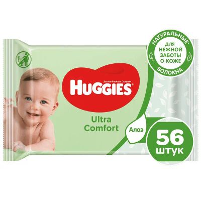 Лот: 23718915. Фото: 1. Huggies Ультра Комфорт Салфетки... Лекарства