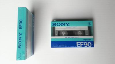 Лот: 11275685. Фото: 1. Кассета запечатанная SONY EF 90... Музыкальные центры, магнитолы