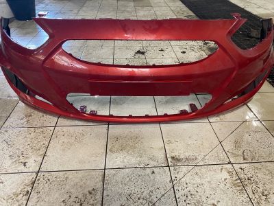 Лот: 20038177. Фото: 1. Бампер передний Hyundai solaris... Кузов