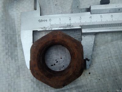 Лот: 10278163. Фото: 1. 1 Гайка Большая резьба 27 мм наружный... Секретки, гайки, проставки