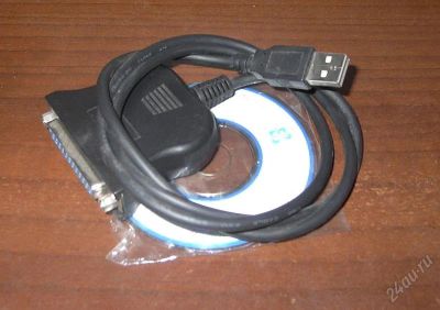 Лот: 856973. Фото: 1. Переходник USB-LPT BF-1284. Шлейфы, кабели, переходники