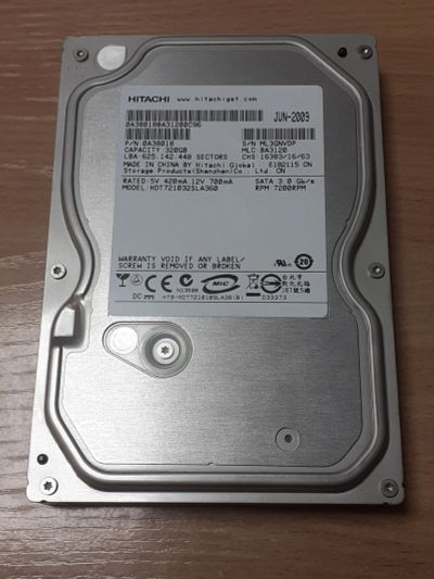 Лот: 19579050. Фото: 1. Жесткий диск 320gb HDD Sata 3... Жёсткие диски