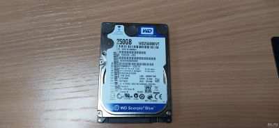 Лот: 18330348. Фото: 1. Диск 250gb HDD Sata 2.5" WD2500BEVT... Жёсткие диски