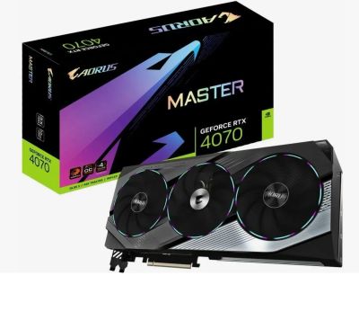 Лот: 21139599. Фото: 1. Gigabyte RTX 4070 Aorus master. Видеокарты