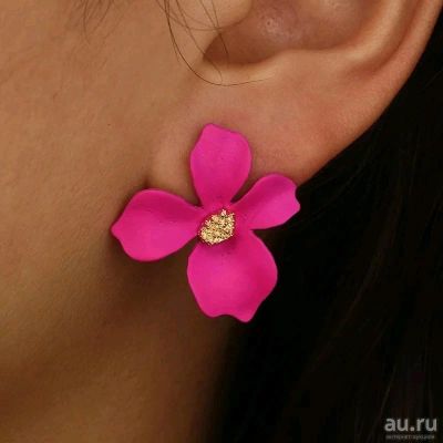 Лот: 13335588. Фото: 1. Серьги Цветы1. Серьги, каффы