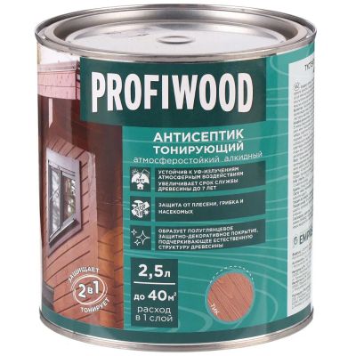 Лот: 24076961. Фото: 1. Антисептик Profiwood, для дерева... Краски, лаки, растворитель