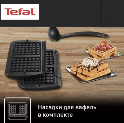 Лот: 25365816. Фото: 1. Гриль Tefal GC716D12 silver, black... Кухонная
