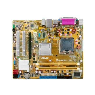 Лот: 10361821. Фото: 1. Материнская плата ASUS P5KPL-VM... Материнские платы