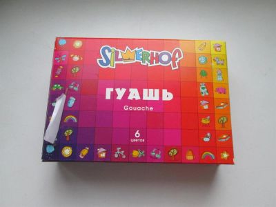 Лот: 3227884. Фото: 1. Гуашь, 5 цветов. Краски, карандаши, мелки
