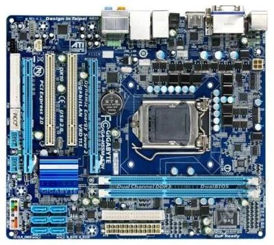 Лот: 342265. Фото: 1. Материнская плата Gigabyte GA-H55M-S2H. Материнские платы